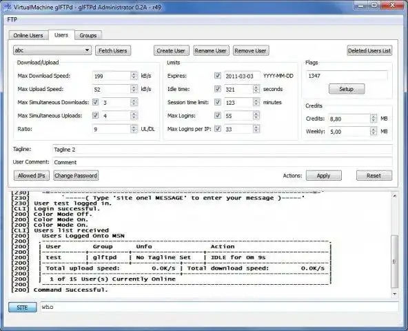 Download webtool of webapp glFTPd Administrator