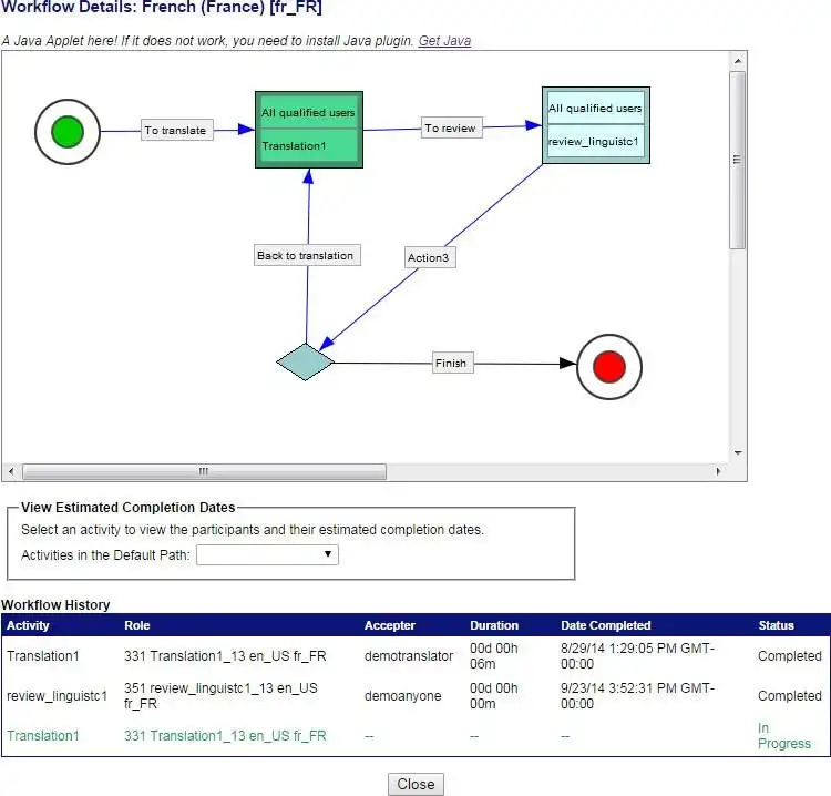 Descargar herramienta web o aplicación web GlobalSight