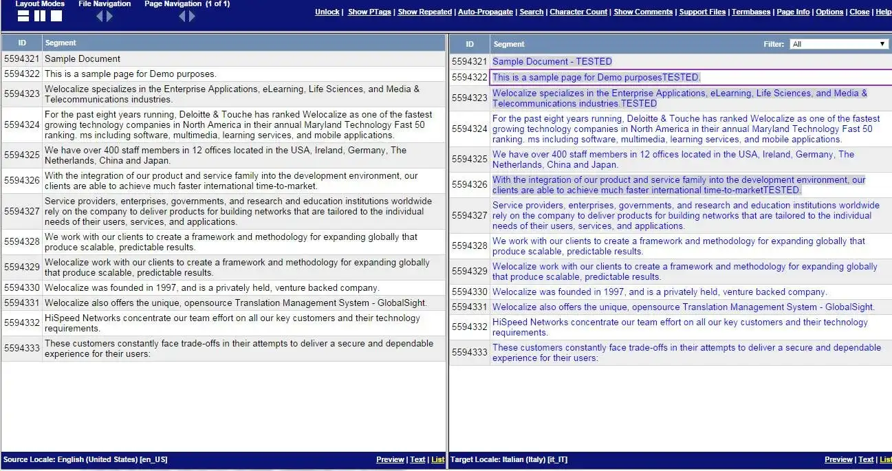 Descargar herramienta web o aplicación web GlobalSight