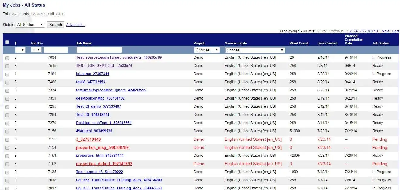 Unduh alat web atau aplikasi web GlobalSight