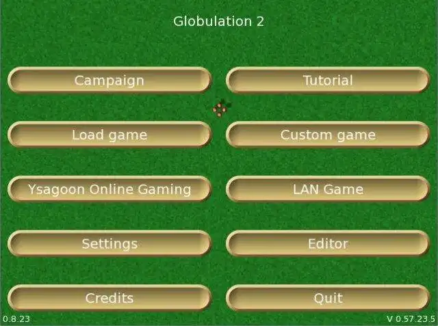 웹 도구 또는 웹 앱 Globulation 2를 다운로드하여 Linux 온라인에서 실행