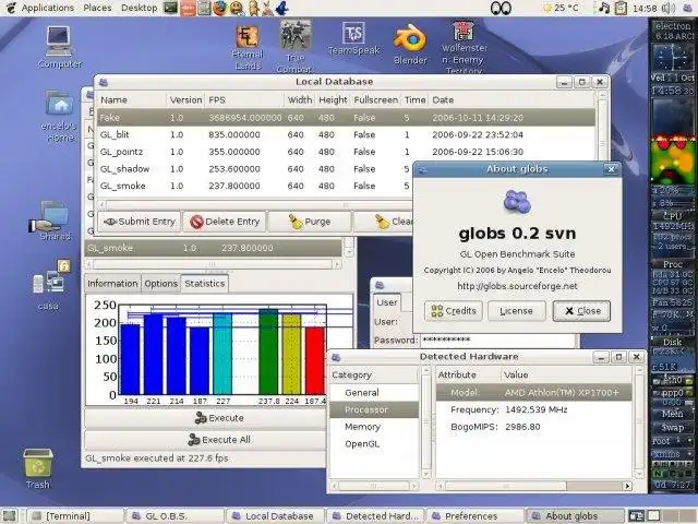Download web tool or web app GL Open Benchmark Suite