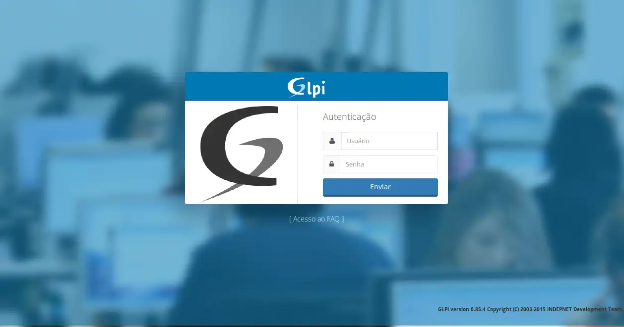 Muat turun alat web atau aplikasi web Glpi Bootstrap