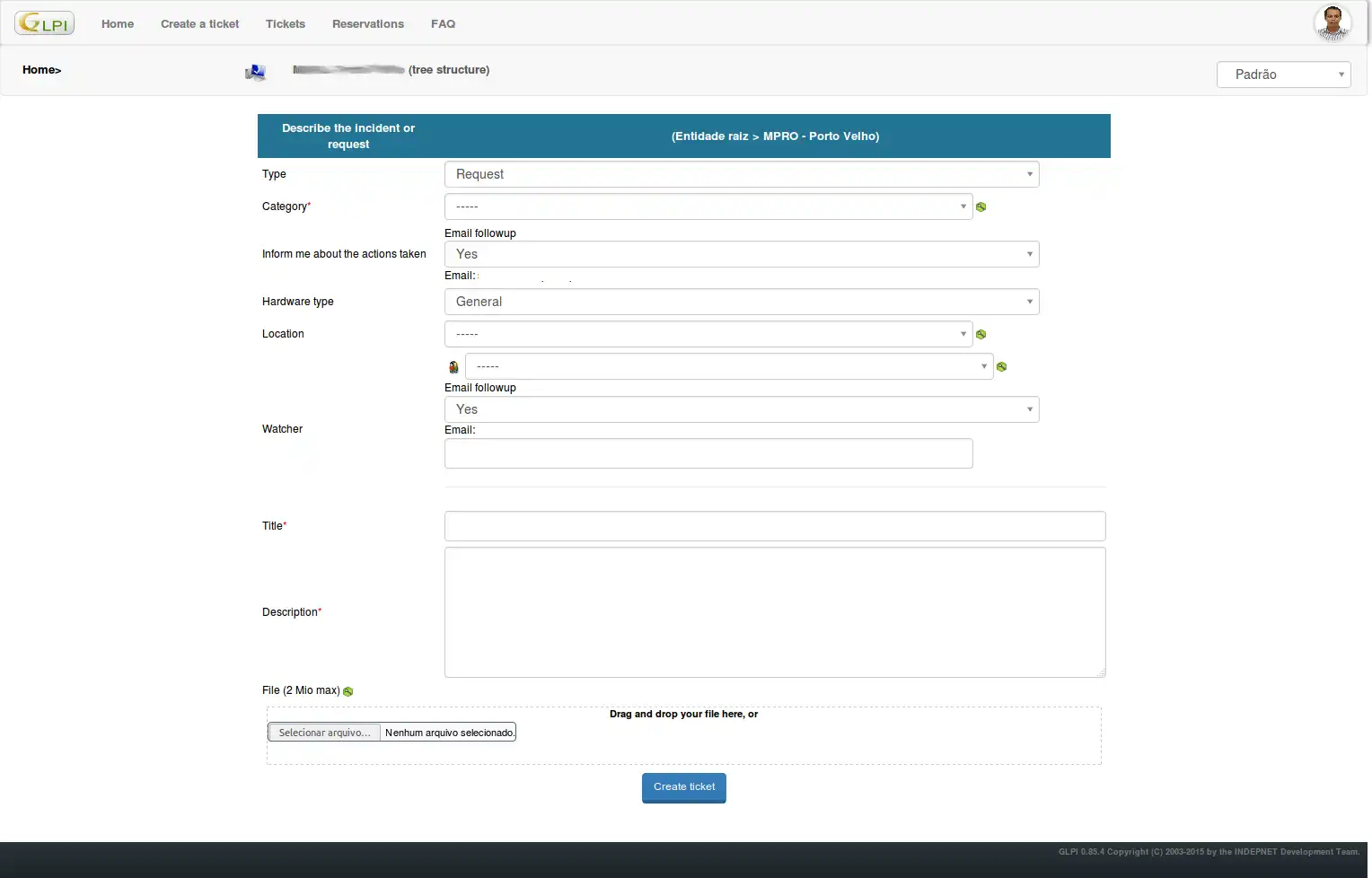 Download web tool or web app Glpi Bootstrap