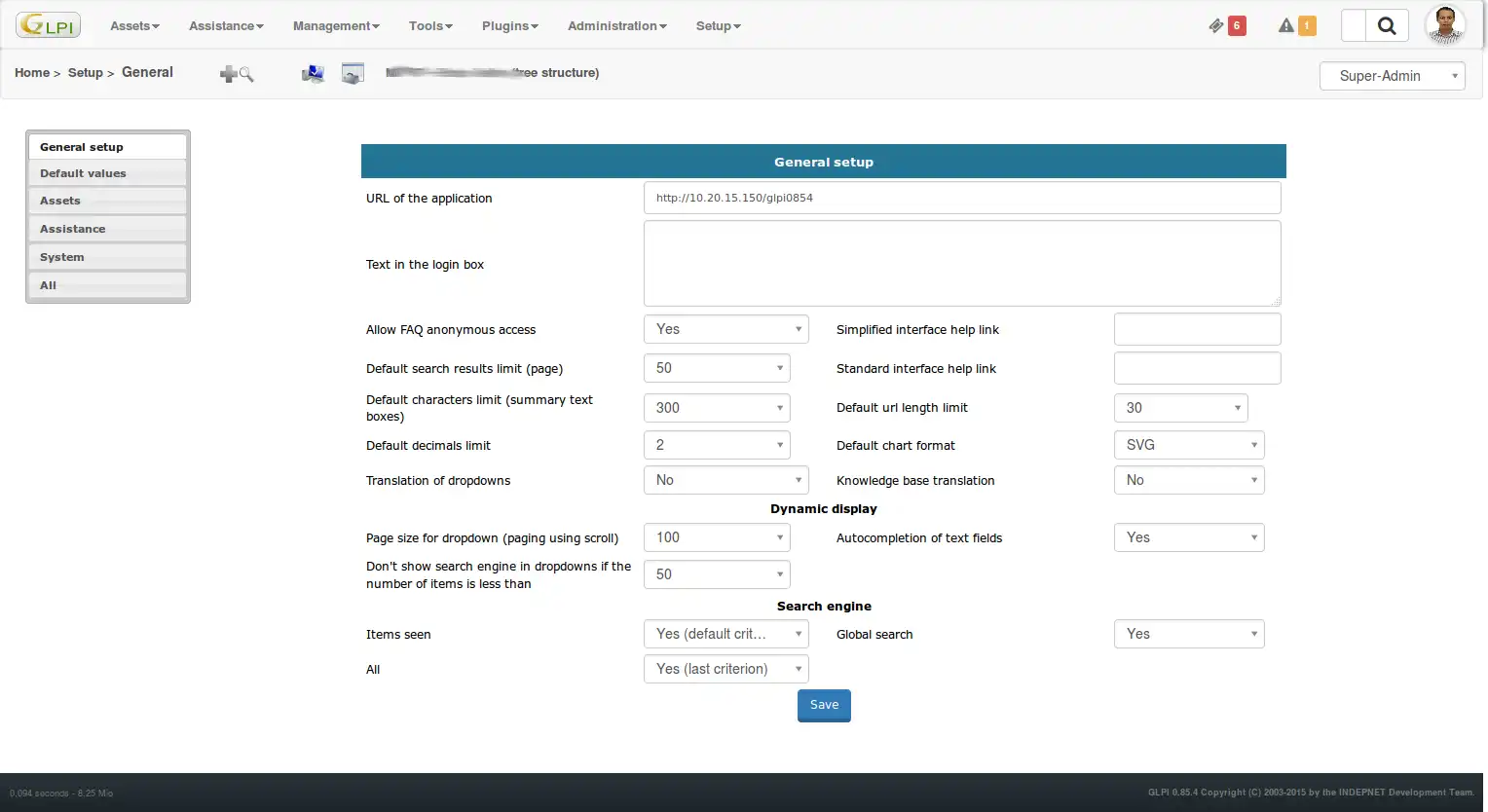 Web aracını veya web uygulamasını indirin Glpi Bootstrap