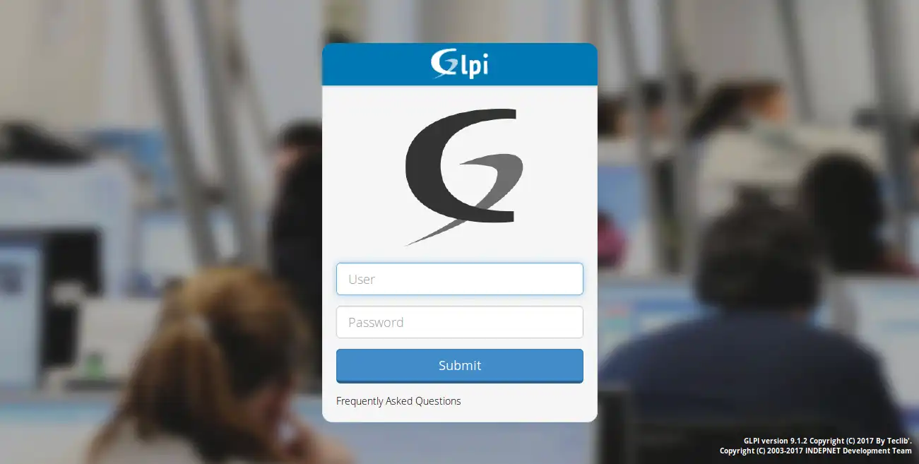 웹 도구 또는 웹 앱 GLPI 테마 다운로드