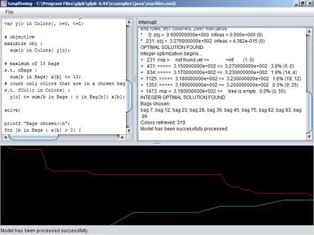 Scarica lo strumento web o l'app web GLPK per Java