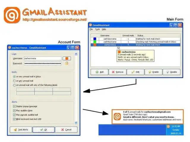 Faça o download da ferramenta da web ou do aplicativo da web GmailAssistant