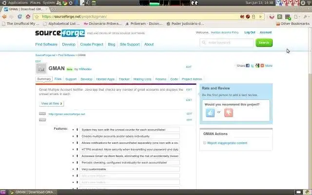 Download web tool or web app GMAN - Gmail Multiple Account Notifier