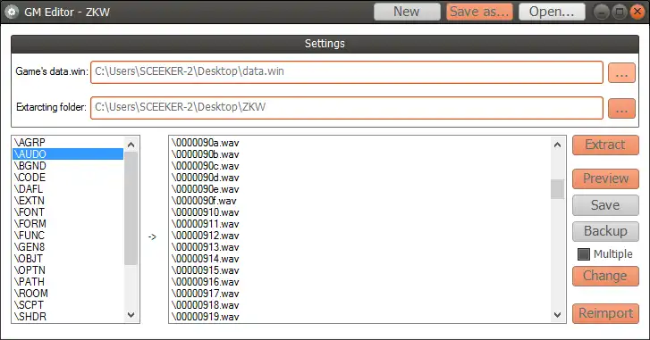 Download web tool or web app GM Editor
