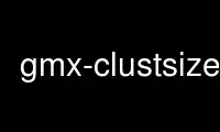 Run gmx-clustsize in OnWorks free hosting provider over Ubuntu Online, Fedora Online, Windows online emulator or MAC OS online emulator