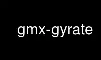 قم بتشغيل gmx-gyrate في موفر الاستضافة المجاني OnWorks عبر Ubuntu Online أو Fedora Online أو محاكي Windows عبر الإنترنت أو محاكي MAC OS عبر الإنترنت