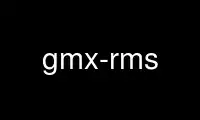 Run gmx-rms in OnWorks free hosting provider over Ubuntu Online, Fedora Online, Windows online emulator or MAC OS online emulator