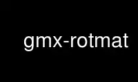 Run gmx-rotmat in OnWorks free hosting provider over Ubuntu Online, Fedora Online, Windows online emulator or MAC OS online emulator