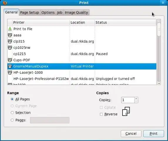 Download web tool or web app gnome-manual-duplex