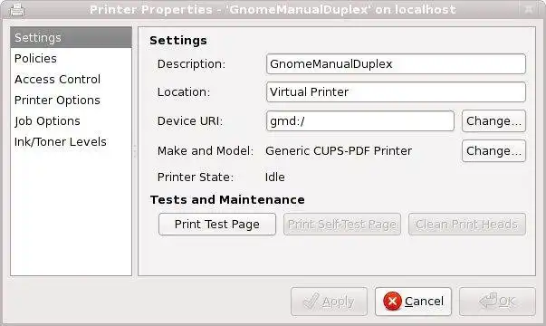 Download web tool or web app gnome-manual-duplex