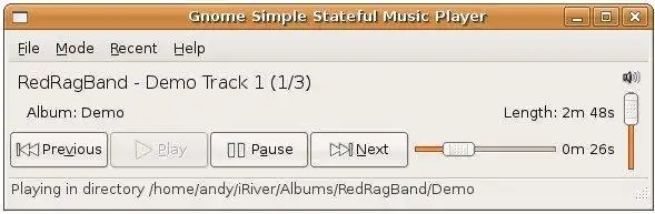 Завантажте веб-інструмент або веб-програму Gnome Simple Stateful Music Player