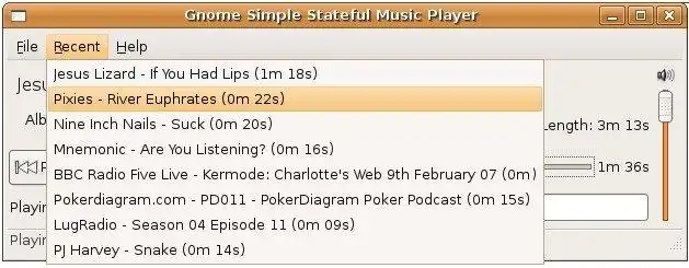Download web tool or web app Gnome Simple Stateful Music Player