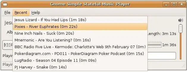 Завантажте веб-інструмент або веб-програму Gnome Simple Stateful Music Player