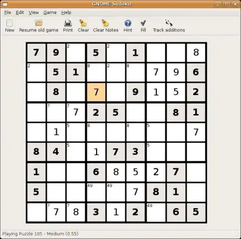 Завантажте веб-інструмент або веб-програму GNOME Sudoku для роботи в Linux онлайн