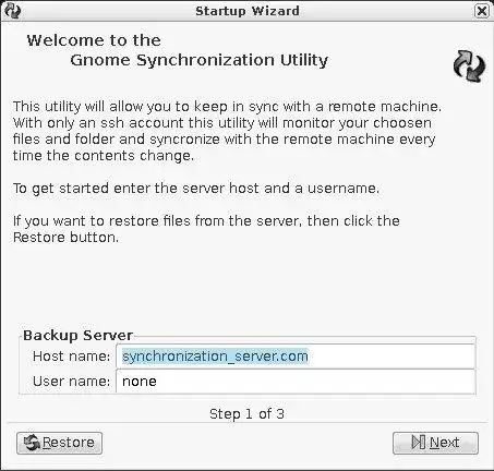 Descargue la herramienta web o la aplicación web Gnome Synchronization Utility