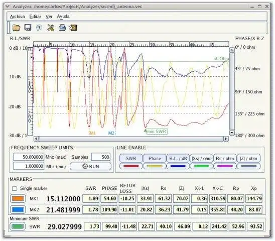 WebツールまたはWebアプリをダウンロードするGnome-Vector-Network-Analyzer