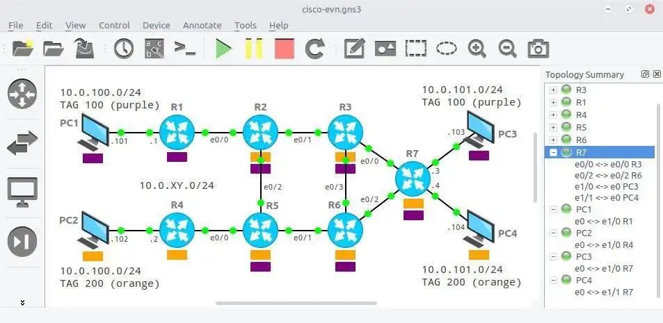 Scarica lo strumento web o l'app web GNS3