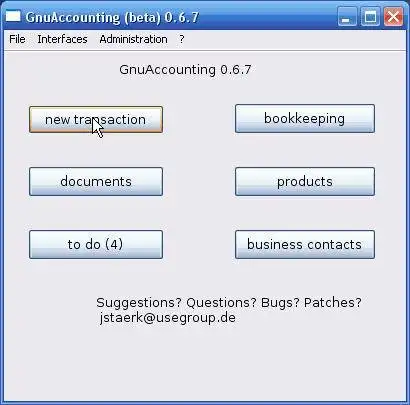 Download web tool or web app GnuAccounting