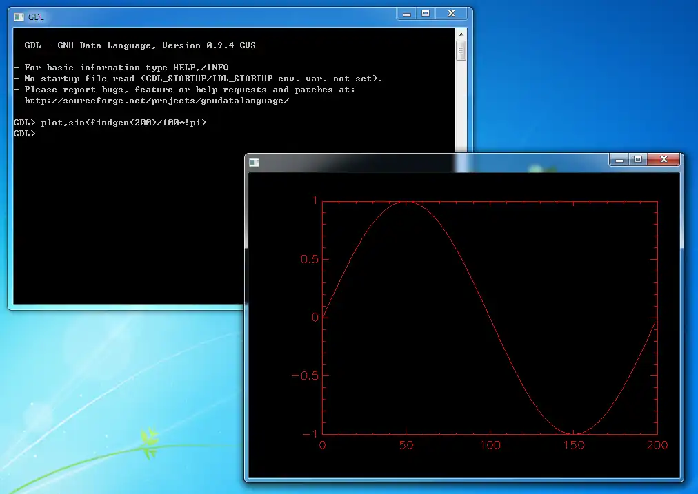 ดาวน์โหลดเครื่องมือเว็บหรือเว็บแอป GNU Data Language สำหรับ Win32 (อย่างไม่เป็นทางการ)