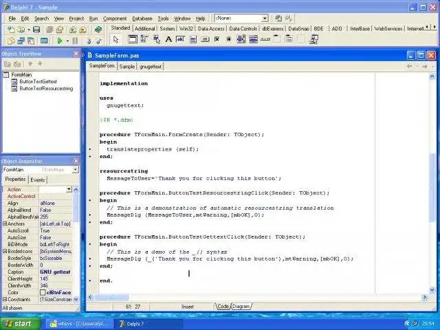 ابزار وب یا برنامه وب GNU Gettext را برای دلفی و C++ Builder دانلود کنید