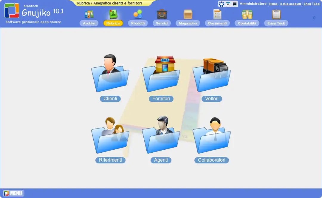 Download web tool or web app Gnujiko 10.1 - Software gestionale