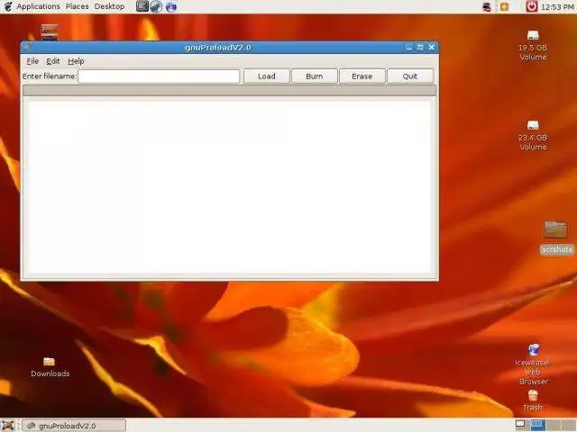 Download web tool or web app gnuProload to run in Linux online