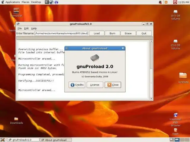 Download web tool or web app gnuProload to run in Linux online