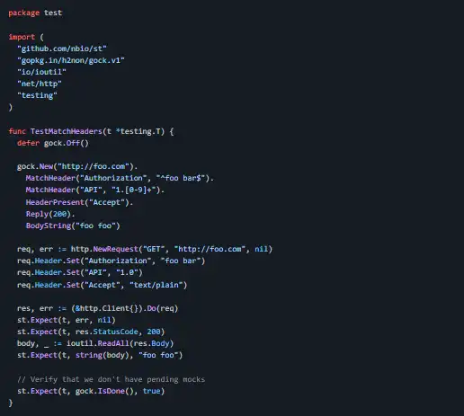 Download web tool or web app gock