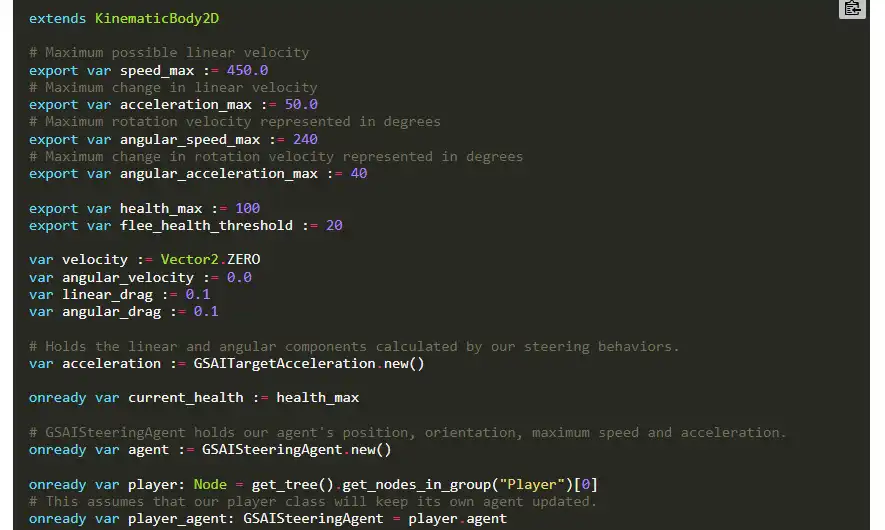 Download web tool or web app Godot Steering AI Framework