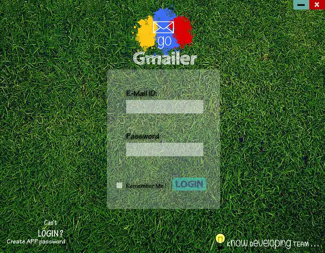 הורד כלי אינטרנט או אפליקציית אינטרנט Go Gmailer