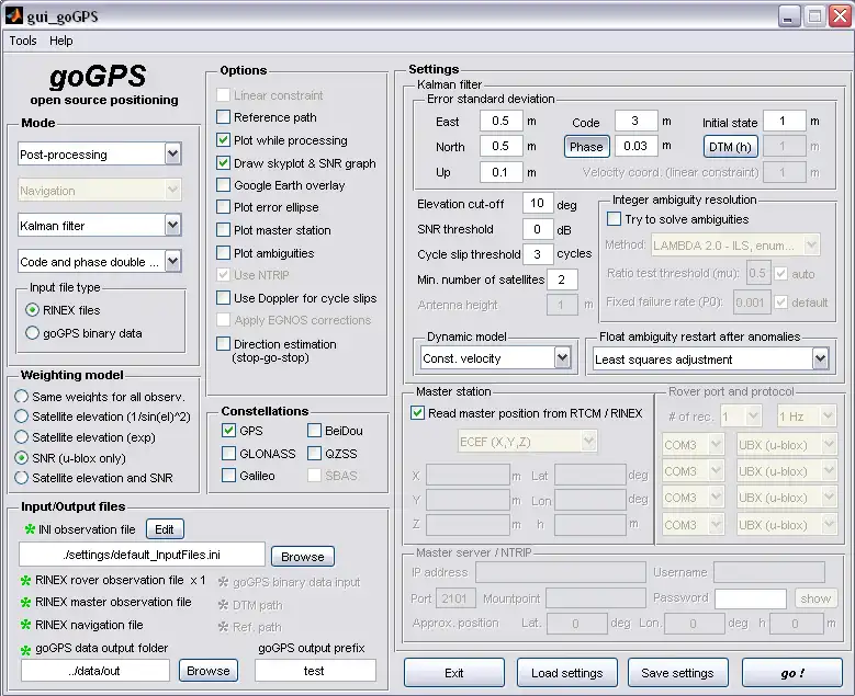 Download web tool or web app goGPS