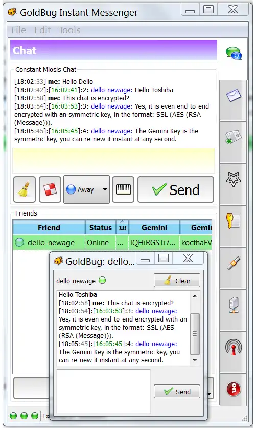 Download web tool or web app GoldBug - Encrypted Communications