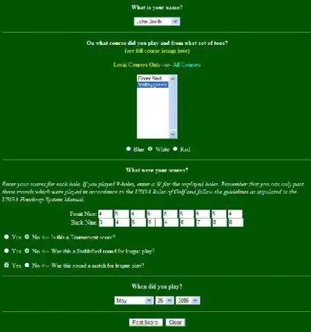 Download web tool or web app Golf Club Web