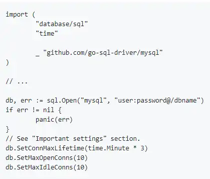 Muat turun alat web atau aplikasi web Go MySQL Driver