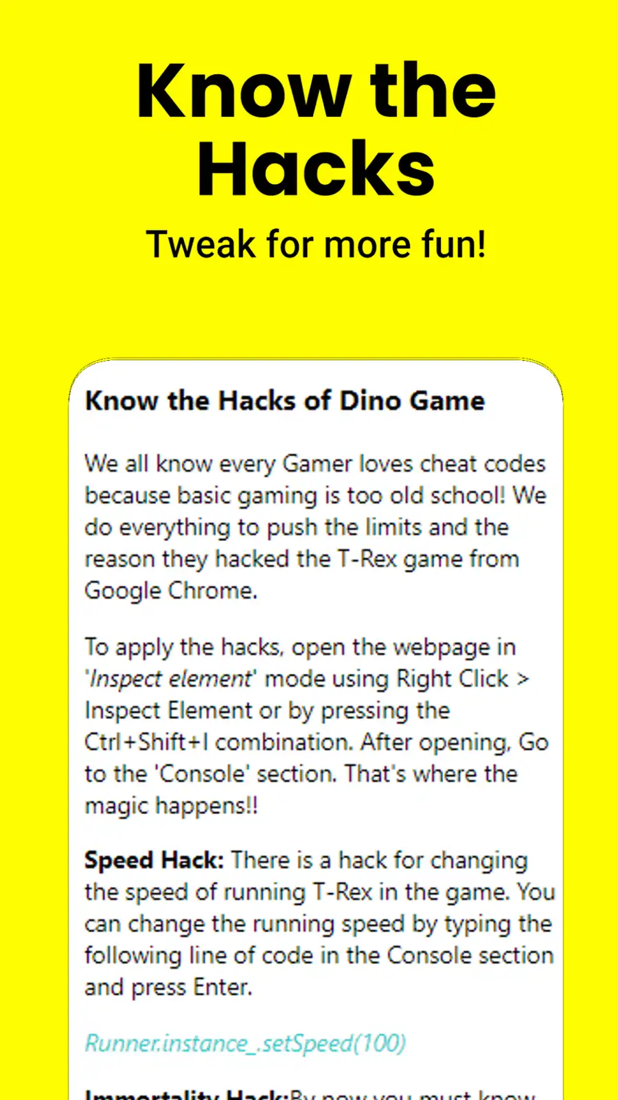 Mag-download ng web tool o web app na Google Dino Game