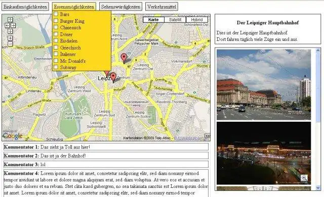 Download web tool or web app GoogleMaps App for BA-Leipzig