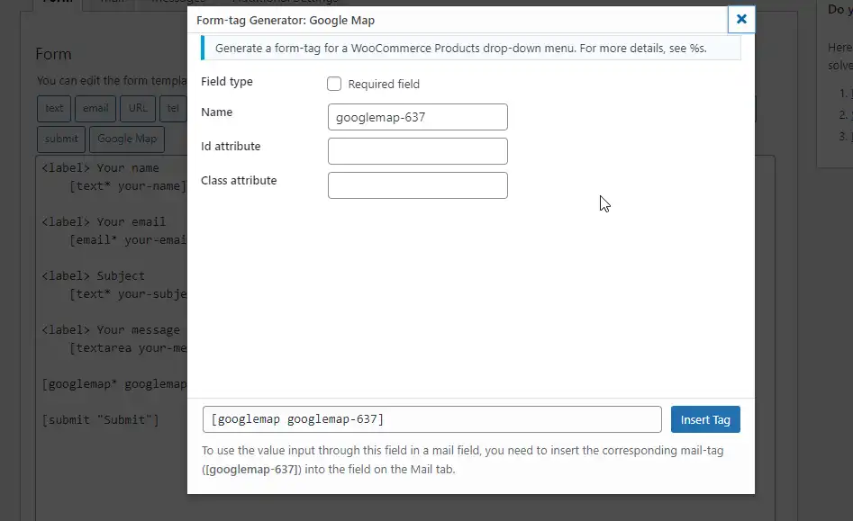 Download web tool or web app Google Maps For Contact Form 7