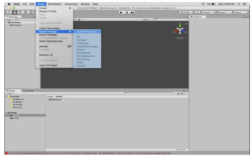 Download de webtool of webapp Google Mobile Ads Unity Plugin