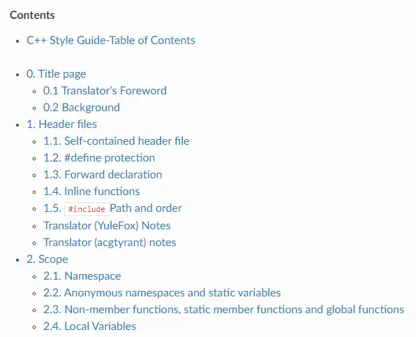 Download web tool or web app Google Open Source Project Style Guide