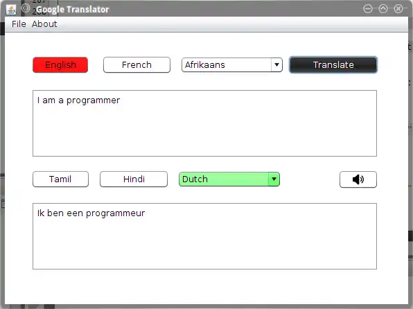 WebツールまたはWebアプリGoogleTranslator2.0をダウンロードします