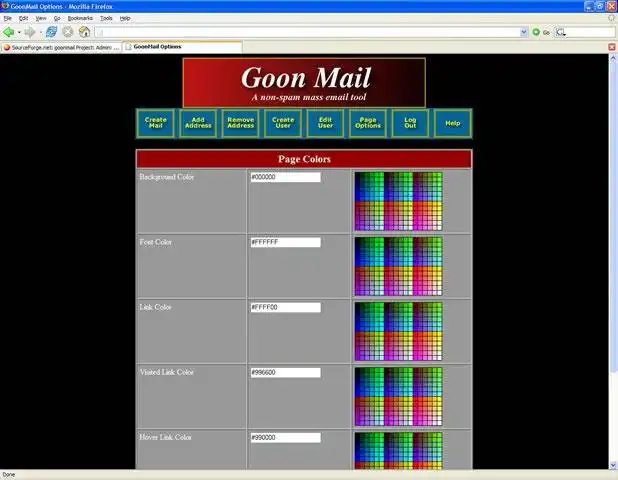 ওয়েব টুল বা ওয়েব অ্যাপ GoonMail ডাউনলোড করুন