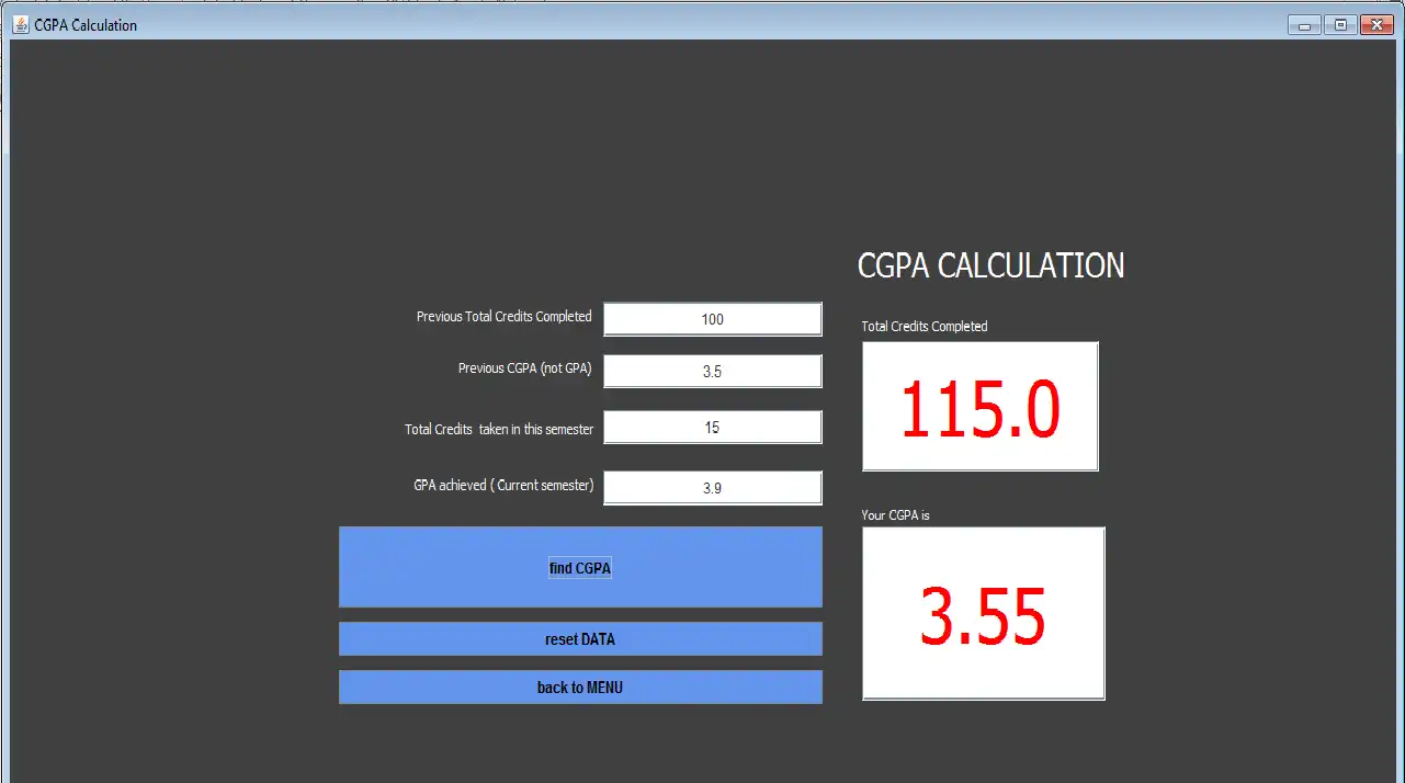 Download web tool or web app Gpa and CGPA Calculator