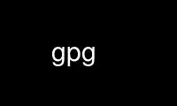 Run gpg in OnWorks free hosting provider over Ubuntu Online, Fedora Online, Windows online emulator or MAC OS online emulator