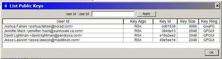 Download web tool or web app GPGUI - PGP GUI